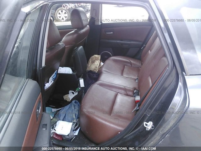 JM1BK143651283521 - 2005 MAZDA 3 HATCHBACK GRAY photo 8