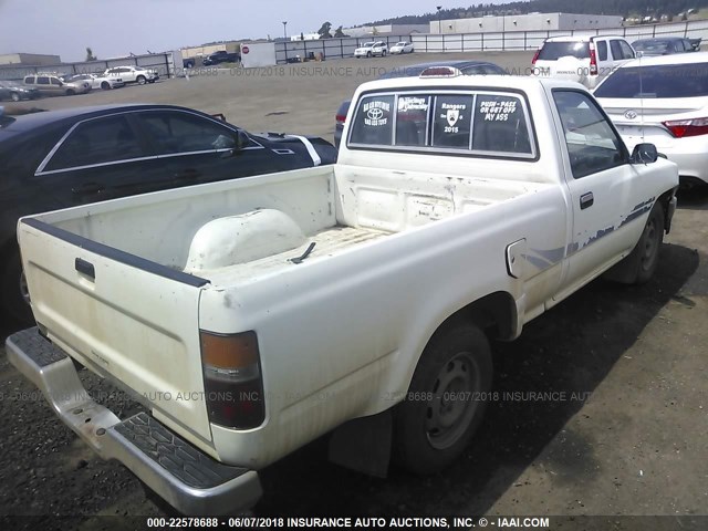 JT4RN81P4S5204549 - 1995 TOYOTA PICKUP 1/2 TON SHORT WHLBSE DX WHITE photo 4