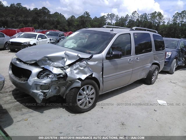 5GADV33LX5D242144 - 2005 BUICK TERRAZA CXL SILVER photo 2