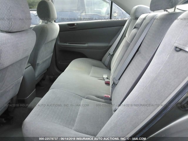 JTDBE32K030219622 - 2003 TOYOTA CAMRY LE/XLE GRAY photo 8