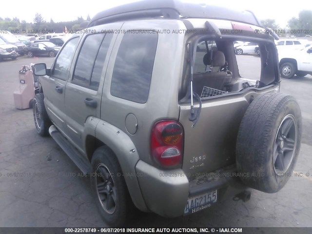 1J4GL38K13W654336 - 2003 JEEP LIBERTY RENEGADE BEIGE photo 3