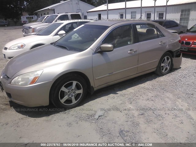 JHMCN364X5C004748 - 2005 HONDA ACCORD HYBRID GRAY photo 2