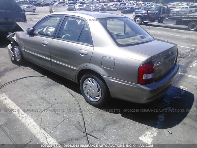 JM1BJ2220Y0203515 - 2000 MAZDA PROTEGE DX/LX BROWN photo 3