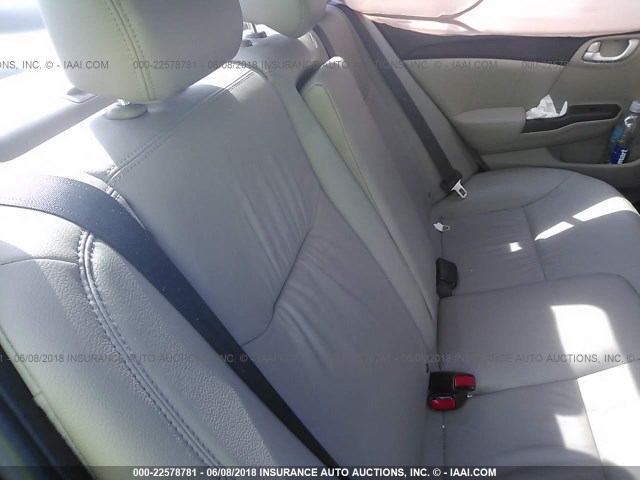 2HGFB2F91FH529016 - 2015 HONDA CIVIC EXL მუქწითელი ფოტო 8