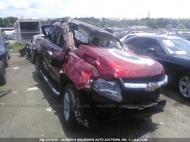 1GCGSCE35G1146217 - 2016 CHEVROLET COLORADO LT RED photo 6