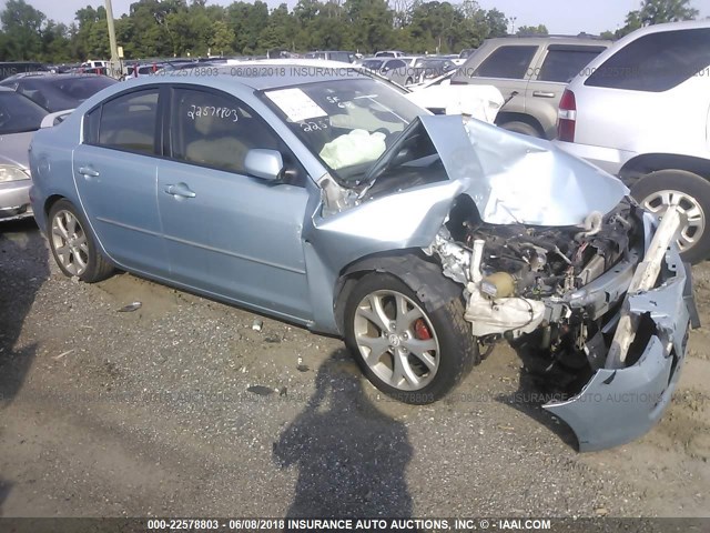 JM1BK32F181114309 - 2008 MAZDA 3 I Light Blue photo 1