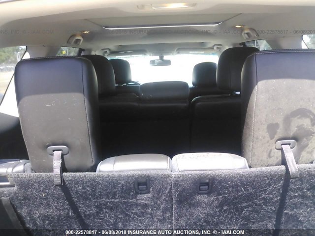 5N1AR2MM9DC634068 - 2013 NISSAN PATHFINDER S/SV/SL/PLATINUM WHITE photo 8