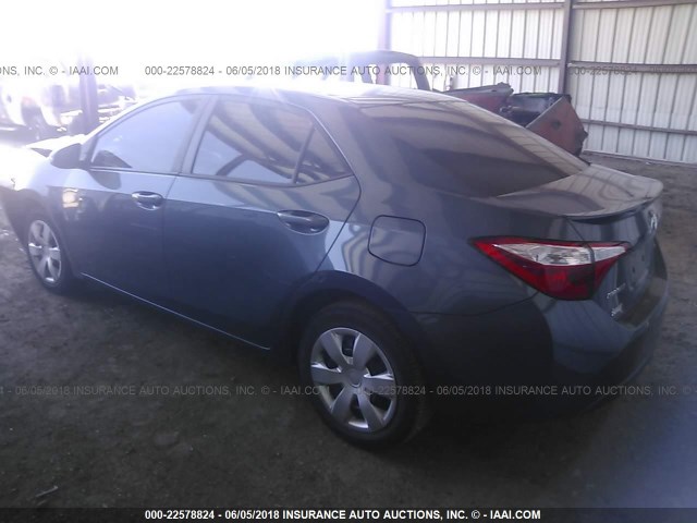 5YFBURHE6EP071637 - 2014 TOYOTA COROLLA L/LE/LE PLS/PRM/S/S PLS GRAY photo 3