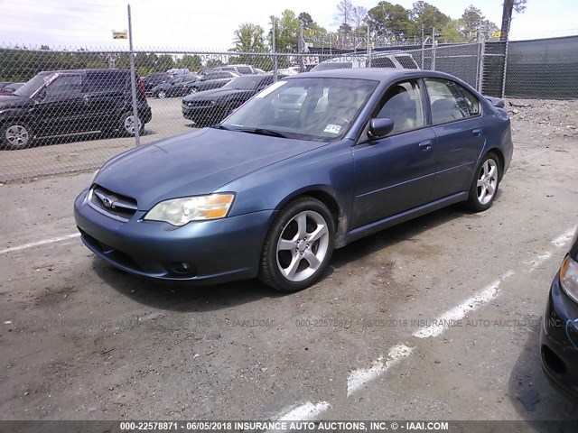 4S3BL626367219619 - 2006 SUBARU LEGACY 2.5I LIMITED BLUE photo 2