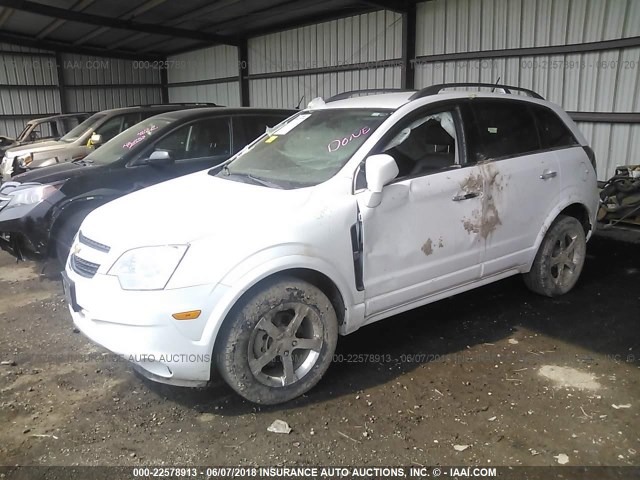 3GNAL3E52CS598971 - 2012 CHEVROLET CAPTIVA SPORT/LT WHITE photo 2