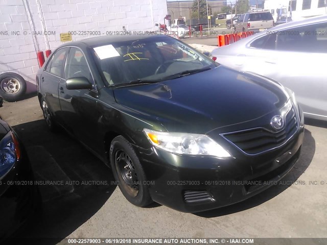 4T1BF3EK2AU530642 - 2010 TOYOTA CAMRY SE/LE/XLE GREEN photo 1
