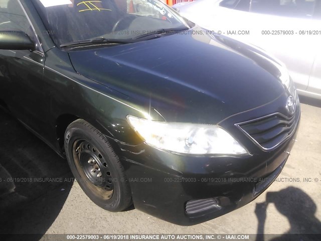 4T1BF3EK2AU530642 - 2010 TOYOTA CAMRY SE/LE/XLE GREEN photo 6