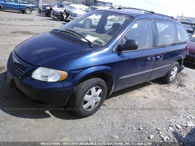 1C4GJ25B63B123540 - 2003 CHRYSLER VOYAGER Dark Blue photo 2