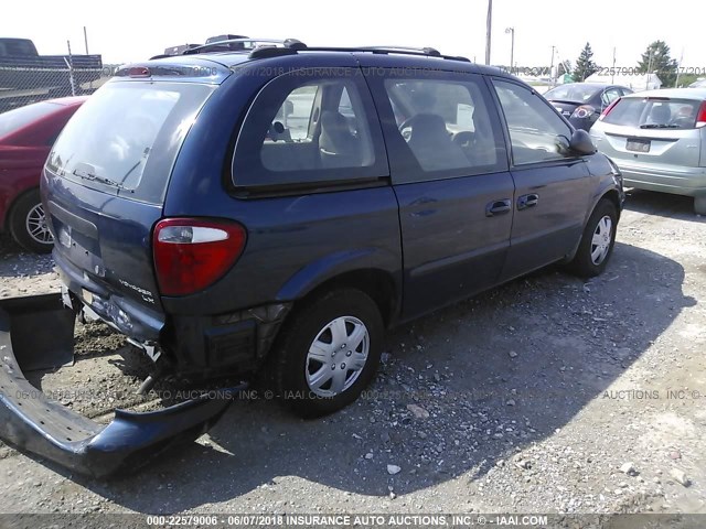 1C4GJ25B63B123540 - 2003 CHRYSLER VOYAGER Dark Blue photo 4