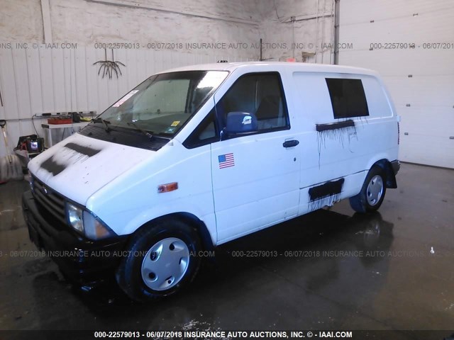 1FTDA14U2TZA57365 - 1996 FORD AEROSTAR WHITE photo 2