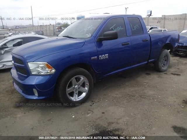 1C6RR6FT7ES234155 - 2014 RAM 1500 ST BLUE photo 2