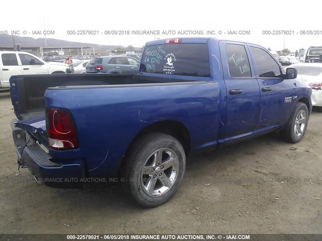 1C6RR6FT7ES234155 - 2014 RAM 1500 ST BLUE photo 4