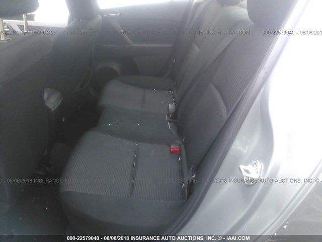 JM1BL1TG2D1763927 - 2013 MAZDA 3 I SILVER photo 8