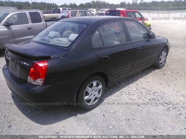 KMHDN46D56U312638 - 2006 HYUNDAI ELANTRA GLS/GT/LIMITED BLACK photo 4