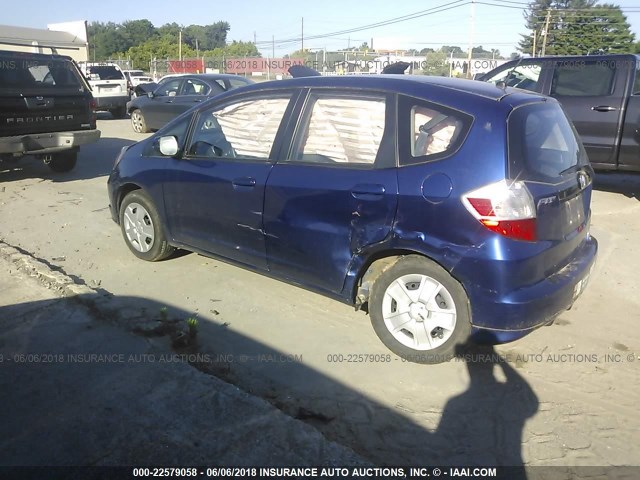 JHMGE8G36DC075092 - 2013 HONDA FIT BLUE photo 3