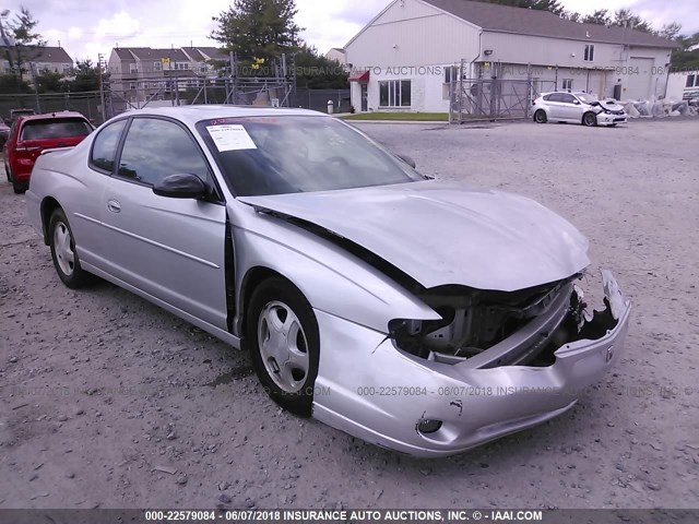 2G1WX15K429244385 - 2002 CHEVROLET MONTE CARLO SS ნაცრისფერი ფოტო 1