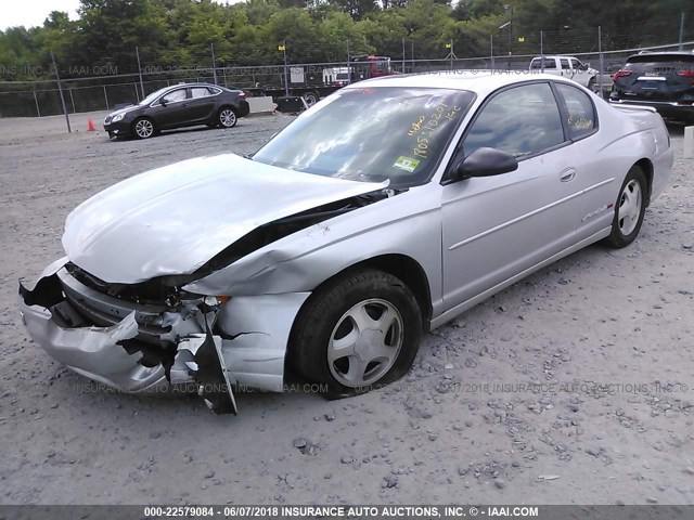 2G1WX15K429244385 - 2002 CHEVROLET MONTE CARLO SS GRAY photo 2