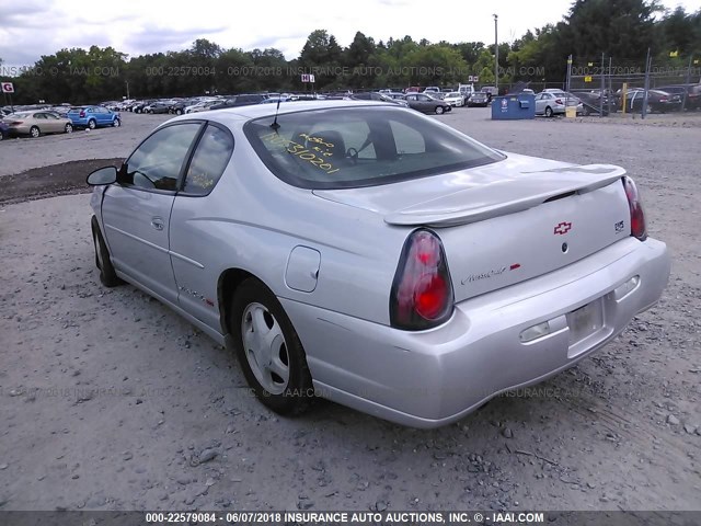 2G1WX15K429244385 - 2002 CHEVROLET MONTE CARLO SS ნაცრისფერი ფოტო 3