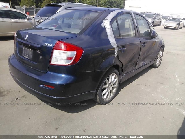 JS2YC415985103255 - 2008 SUZUKI SX4 CONVENIENCE/TOURING BLUE photo 4