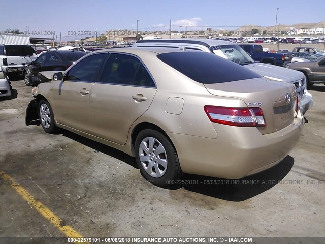 4T4BF3EK1AR030414 - 2010 TOYOTA CAMRY SE/LE/XLE 金色 照片 3