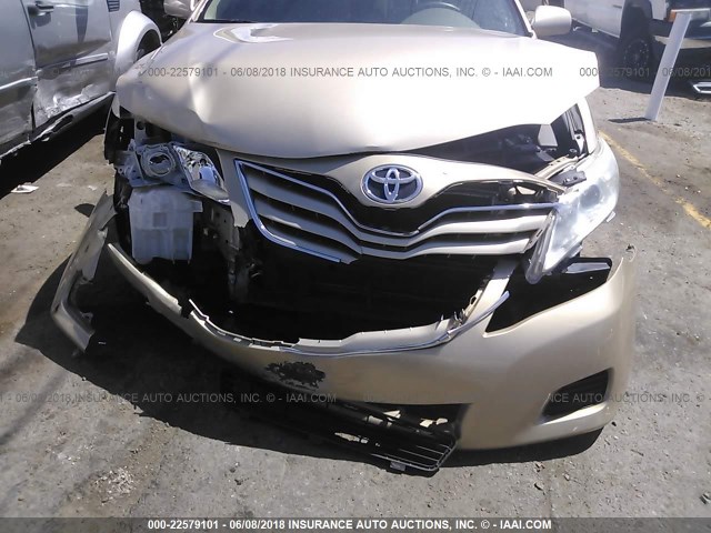 4T4BF3EK1AR030414 - 2010 TOYOTA CAMRY SE/LE/XLE 金色 照片 6
