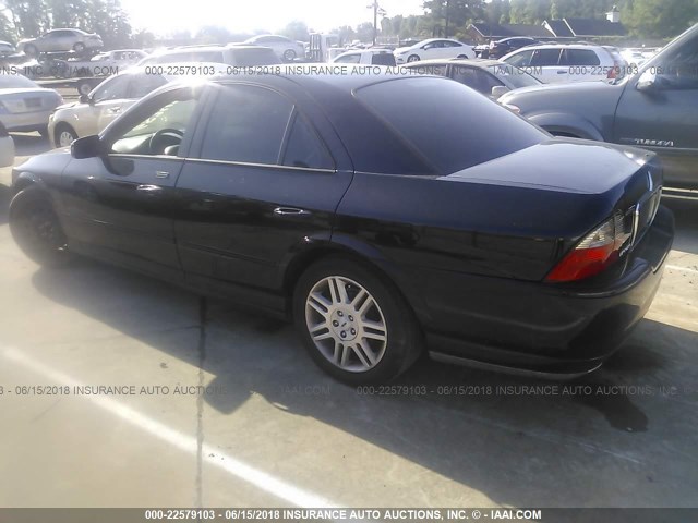 1LNHM87A64Y657473 - 2004 LINCOLN LS BLACK photo 3