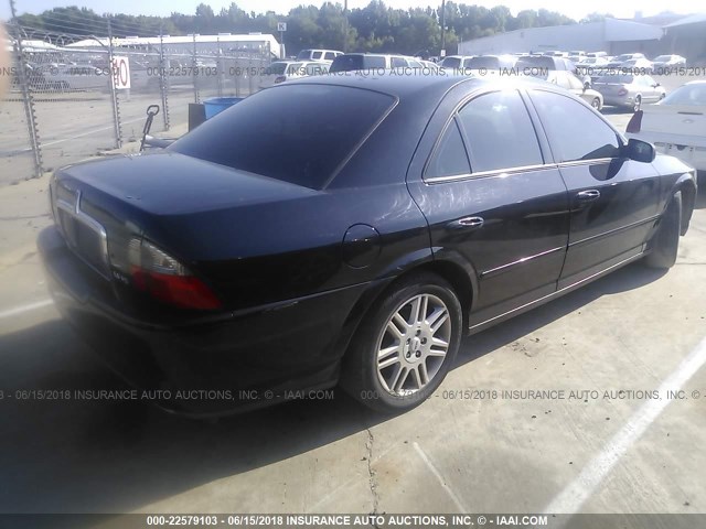 1LNHM87A64Y657473 - 2004 LINCOLN LS BLACK photo 4