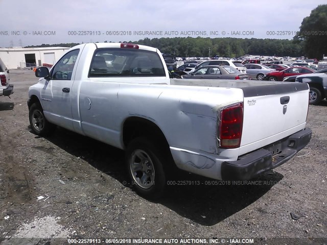 1D7HA16K16J192553 - 2006 DODGE RAM 1500 ST WHITE photo 3