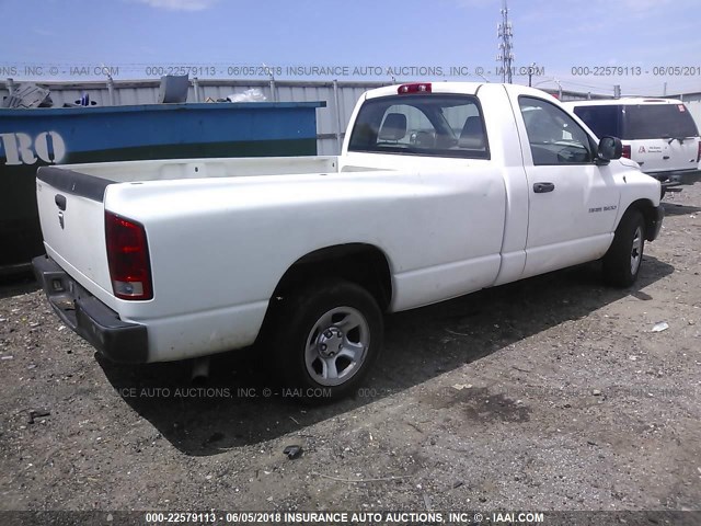 1D7HA16K16J192553 - 2006 DODGE RAM 1500 ST WHITE photo 4