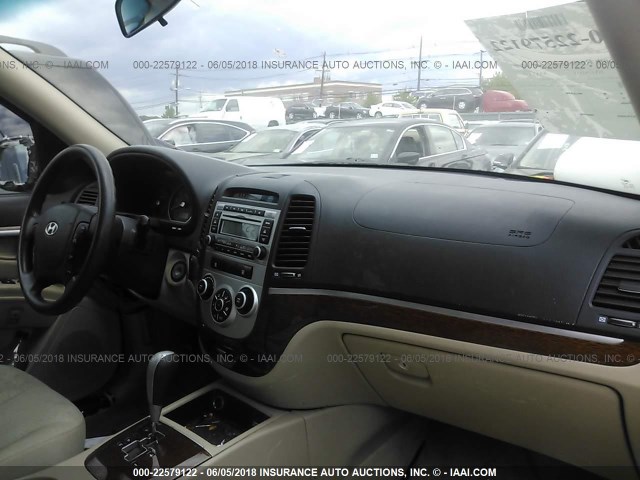 5NMSG13D77H100728 - 2007 HYUNDAI SANTA FE GLS MAROON photo 5