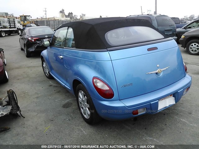 3C3HY55X38T131120 - 2008 CHRYSLER PT CRUISER TOURING BLUE photo 3