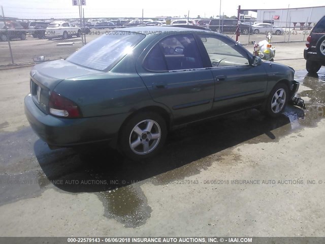 3N1BB51D6YL100249 - 2000 NISSAN SENTRA SE GREEN photo 4