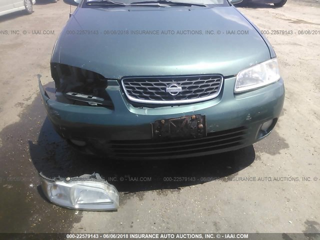 3N1BB51D6YL100249 - 2000 NISSAN SENTRA SE GREEN photo 6