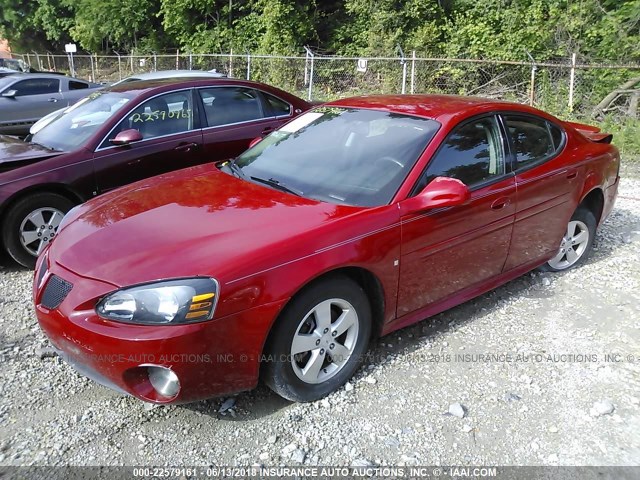 2G2WP552471161211 - 2007 PONTIAC GRAND PRIX RED photo 2