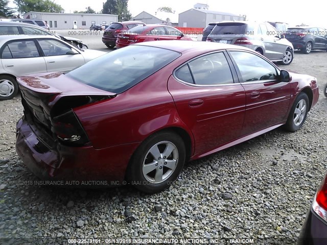 2G2WP552471161211 - 2007 PONTIAC GRAND PRIX RED photo 4