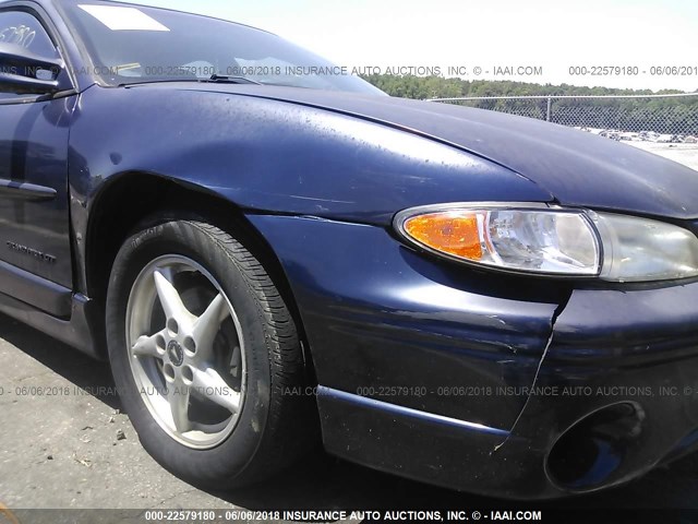 1G2WP52K9YF300070 - 2000 PONTIAC GRAND PRIX GT BLUE photo 6