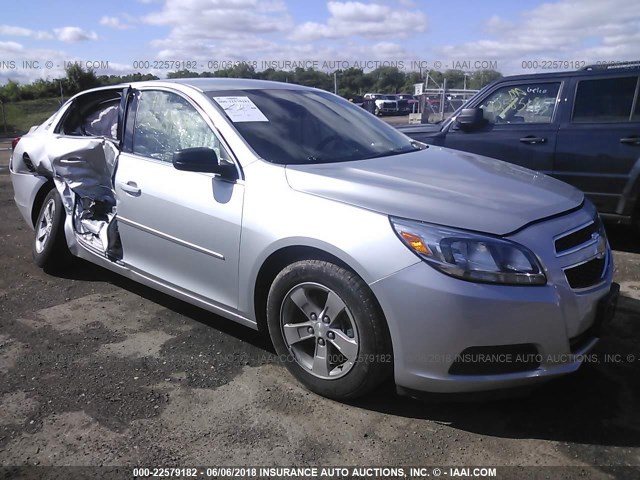 1G11B5SA3DF182791 - 2013 CHEVROLET MALIBU LS SILVER photo 1