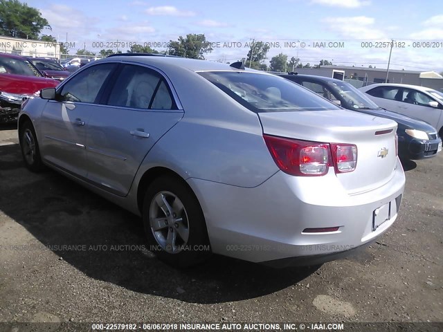1G11B5SA3DF182791 - 2013 CHEVROLET MALIBU LS SILVER photo 3