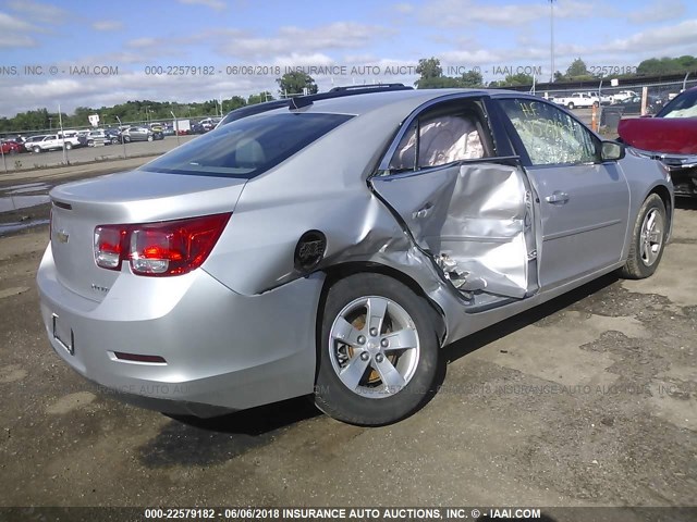 1G11B5SA3DF182791 - 2013 CHEVROLET MALIBU LS SILVER photo 4