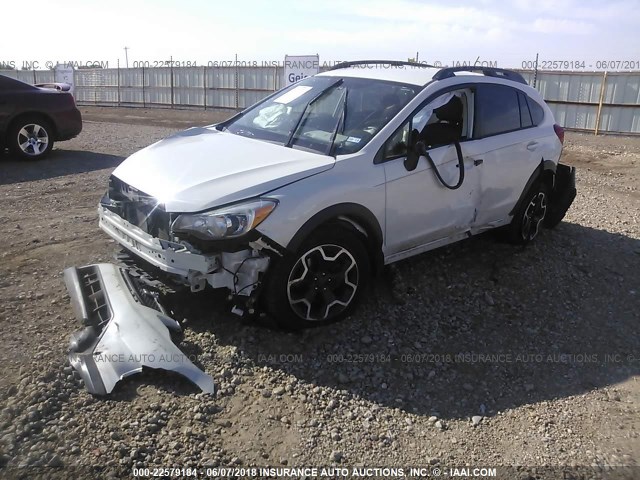 JF2GPAMC7F8230506 - 2015 SUBARU XV CROSSTREK 2.0 LIMITED WHITE photo 2