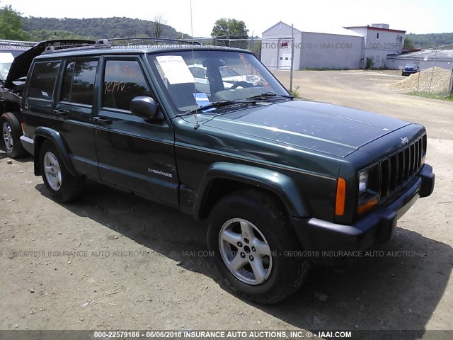 1J4FF28SXXL644571 - 1999 JEEP CHEROKEE SE GREEN photo 1