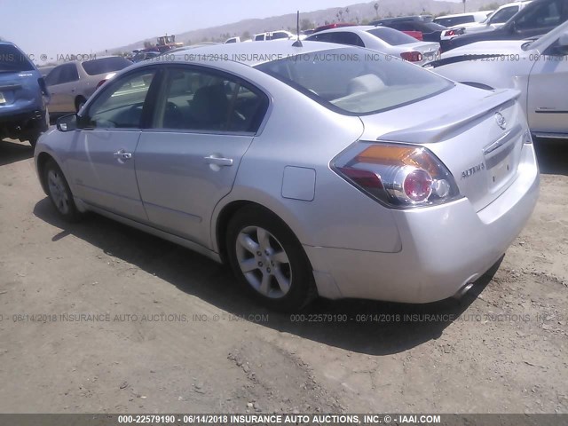 1N4CL21E08C129799 - 2008 NISSAN ALTIMA HYBRID SILVER photo 3