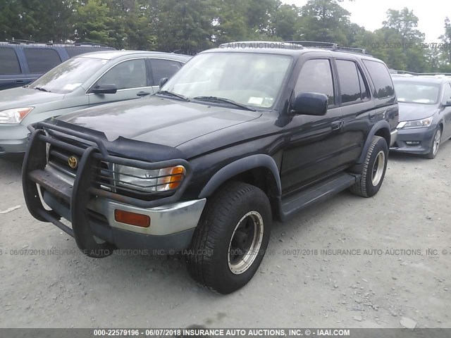 JT3HN86R5T0028863 - 1996 TOYOTA 4RUNNER SR5 BLACK photo 2