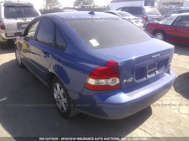 YV1MS390562163329 - 2006 VOLVO S40 2.4I BLUE photo 3