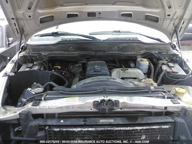 3D7KU26603G767549 - 2003 DODGE RAM 2500 ST/SLT 银色 照片 10